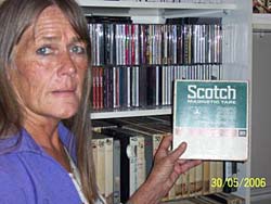 Fran Marks with oxidizing tape - David's HY 3rd Ear Office