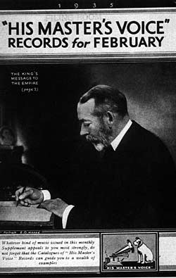 His Masters Voice King Edward 1935