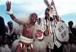 Sifiso Mngomezulu from the Zamani zulu dancers