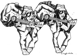 Dougie Batterson's African Map Power Twins - 2000