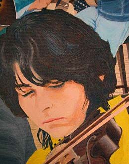 Odin Bioscope Music Wall of Fame. Detail of Edi Niederlander by Doug Batteson - Pretoria 2009