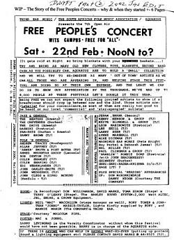 Free Peoples Concert