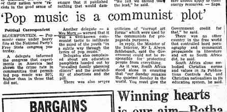 Pop Music is a Communist Plot