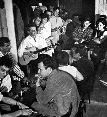 Jeremy Taylor sings at the Cul De Sac - Hillbrow 1960